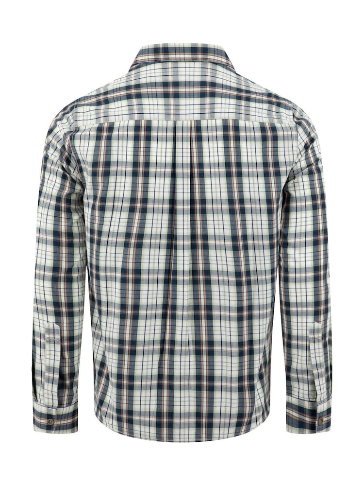 Weird Fish Cream Lando Long Sleeve Check Shirt - Image 6 of 6