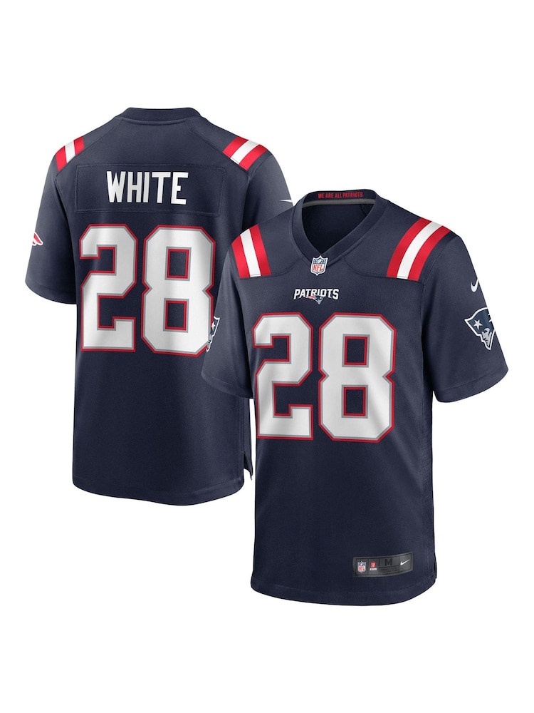 Nike Blue New England Patriots Game Team Colour Jersey - James White - Image 1 of 3