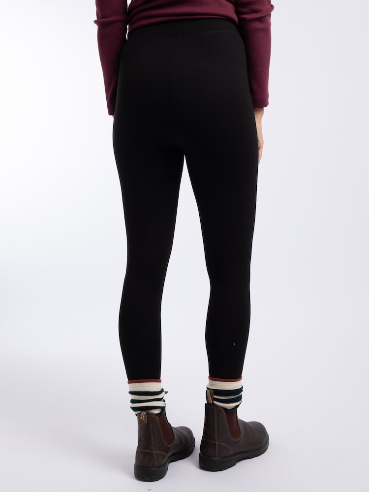 Negro - Leggings de cintura alta Weird Fish Lilliane - Imagen 2 de 4