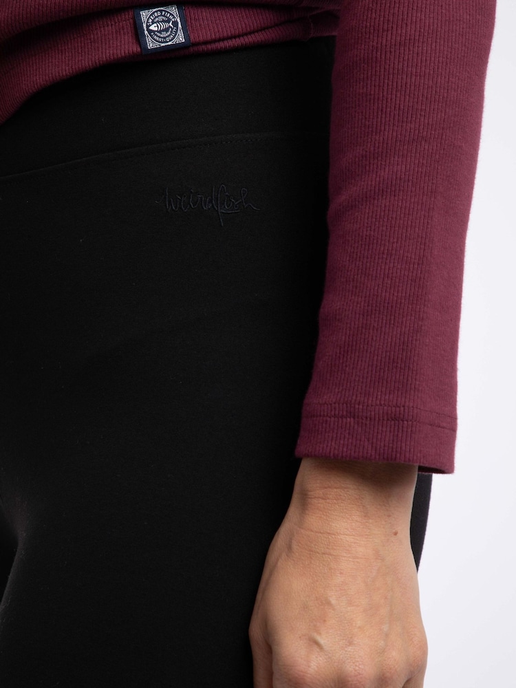 Negro - Leggings de cintura alta Weird Fish Lilliane - Imagen 4 de 4
