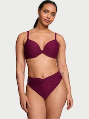 Victoria's Secret Pink Rouge Fishnet High Leg Swim Bikini Bottom - Image 1 of 3