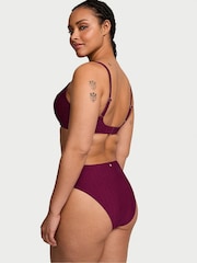 Victoria's Secret Pink Rouge Fishnet High Leg Swim Bikini Bottom - Image 2 of 3