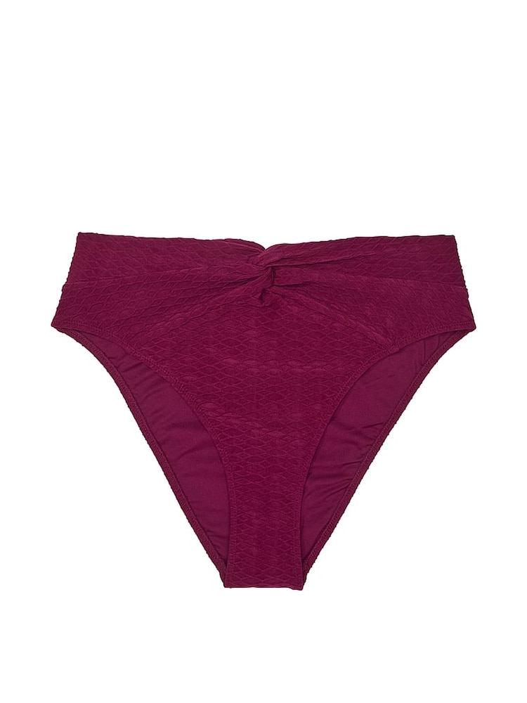 Victoria's Secret Pink Rouge Fishnet High Leg Swim Bikini Bottom - Image 3 of 3 Victoria's Secret Pink Rouge Fishnet High Leg Swim Bikini Bottom - Image 3 of 3