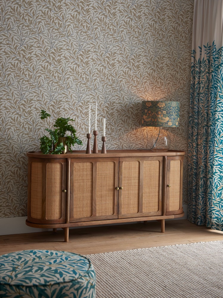 Clarke and Clarke Cane and Mango Wood Large Aspley Sideboard - Image 1 of 7