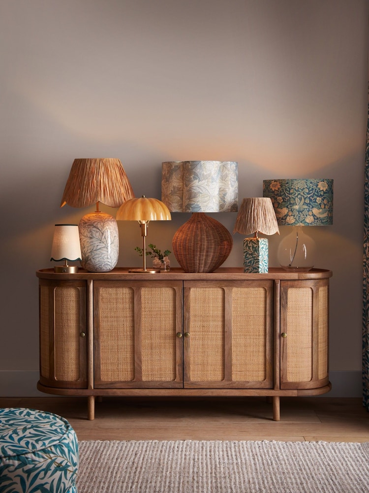 Clarke and Clarke Cane and Mango Wood Large Aspley Sideboard - Image 2 of 7