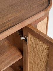 Clarke and Clarke Cane and Mango Wood Large Aspley Sideboard - Image 3 of 7