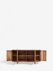 Clarke and Clarke Cane and Mango Wood Large Aspley Sideboard - Image 5 of 7