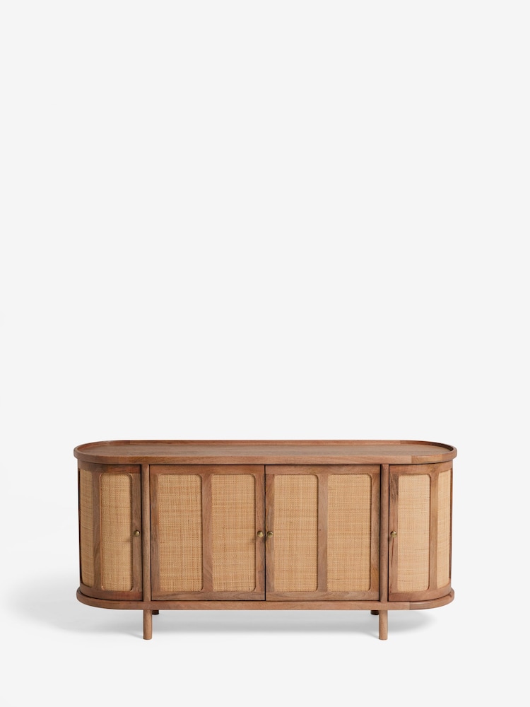 Clarke and Clarke Cane and Mango Wood Large Aspley Sideboard - Image 7 of 7