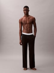 أسود - بنطلونات بيجامة قطن جيرسيه من Calvin Klein - صورة 1 من 1