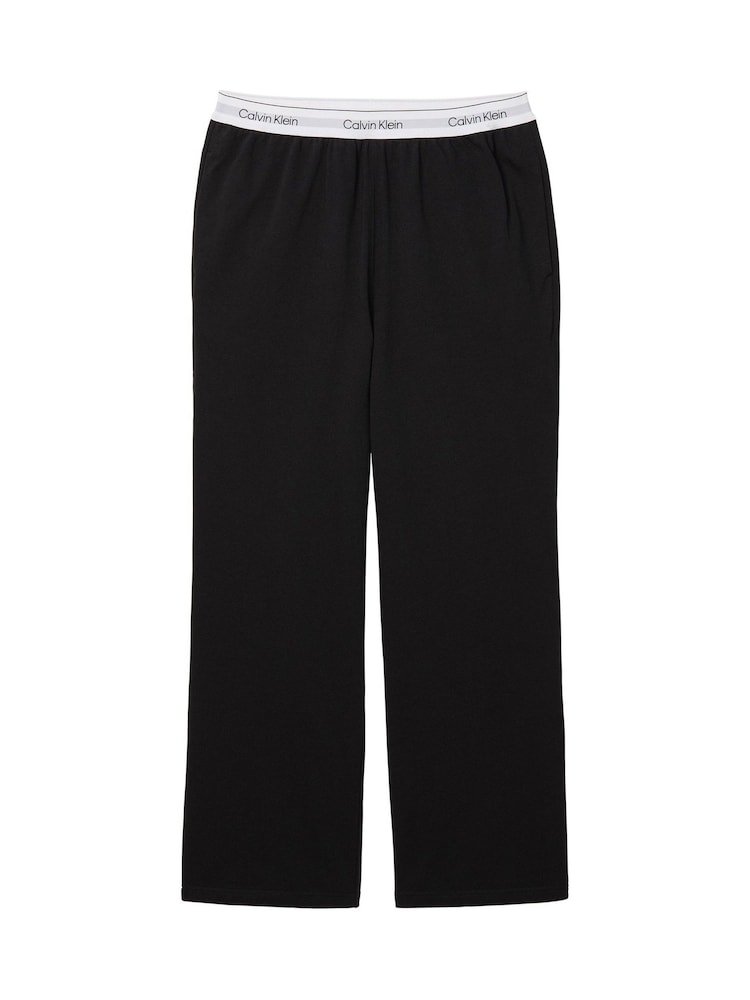 Calvin Klein Black Cotton Jersey Pyjama Bottoms - Image 6 of 6 Calvin Klein Black Cotton Jersey Pyjama Bottoms - Image 6 of 6