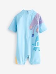 Pale Blue Zoo Animal Sunsafe All-In-One Swimsuit (3mths-7yrs) - Image 7 of 9