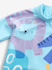 Pale Blue Zoo Animal Sunsafe All-In-One Swimsuit (3mths-7yrs) - Image 8 of 9