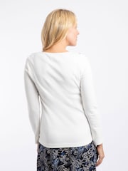 Weird Fish Cream Maine Ribbed Outfitter T-Shirt - Image 2 of 7