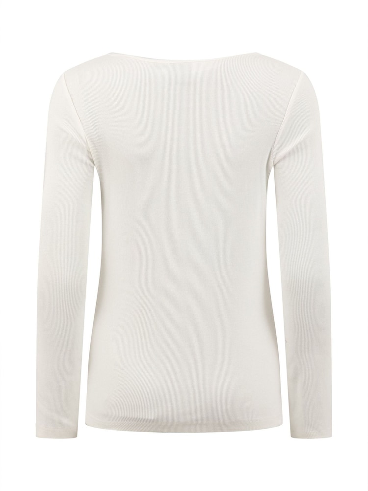 Weird Fish Cream Maine Ribbed Outfitter T-Shirt - Image 7 of 7 Weird Fish Cream Maine Ribbed Outfitter T-Shirt - Image 7 of 7
