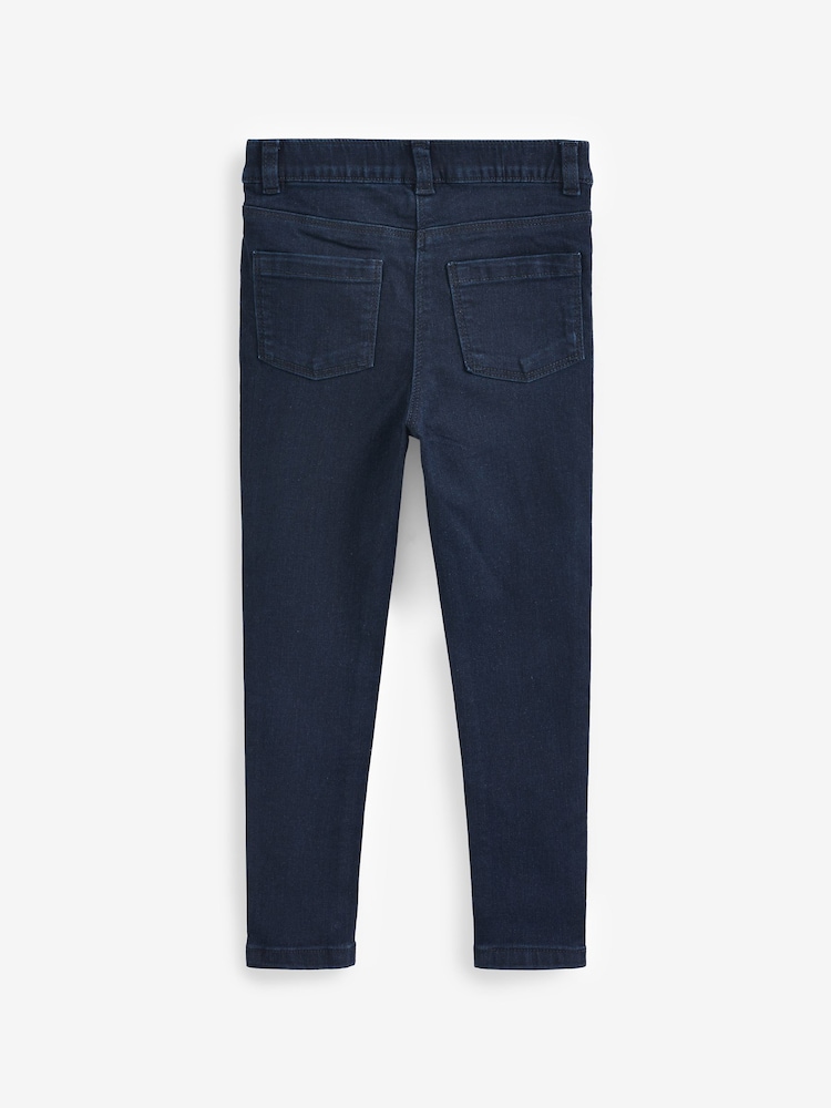 Inky Blue Regular Length Stretch Jeggings (3-16yrs) - Image 2 of 3