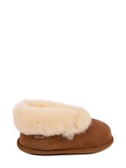 Just Sheepskin™ Brown Childrens Classic Slippers - Image 2 of 5