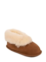 Just Sheepskin™ Brown Childrens Classic Slippers - Image 3 of 5