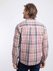 Weird Fish Red Lando Long Sleeve Check Shirt - Image 2 of 6