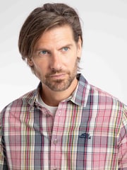 Weird Fish Red Lando Long Sleeve Check Shirt - Image 4 of 6