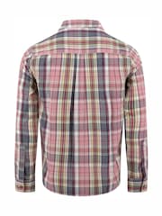 Weird Fish Red Lando Long Sleeve Check Shirt - Image 6 of 6