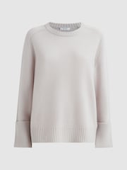 Reiss Grey Laura Wool-Cashmere Casual Fit Jumper - Image 2 of 6