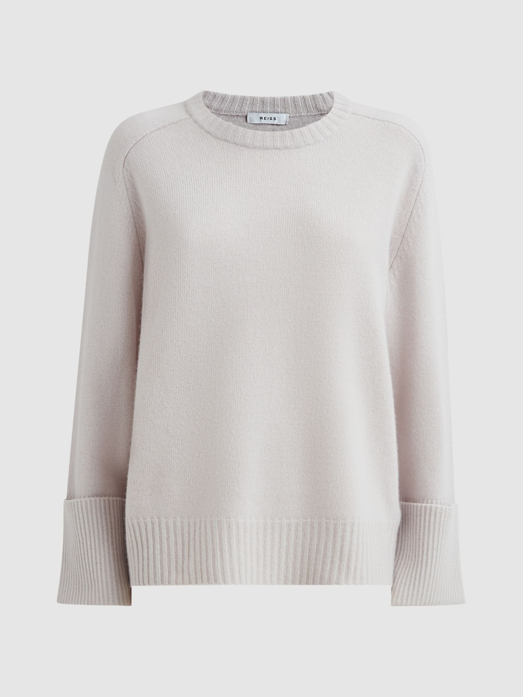 Reiss Grey Laura Wool-Cashmere Casual Fit Jumper - Image 2 of 6