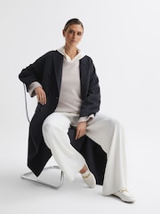 Reiss Grey Laura Wool-Cashmere Casual Fit Jumper - Image 3 of 6