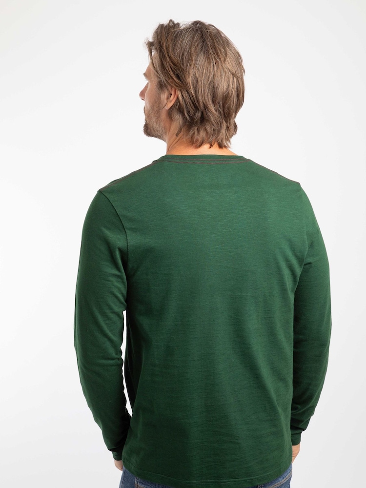 Weird Fish Green Fins Long Sleeve T-Shirt - Image 2 of 6 Weird Fish Green Fins Long Sleeve T-Shirt - Image 2 of 6