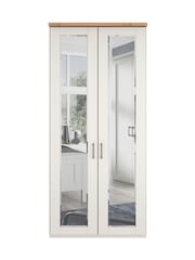 Wiemann White Truro Double Mirror Semi Fitted Wardrobe - Image 3 of 4