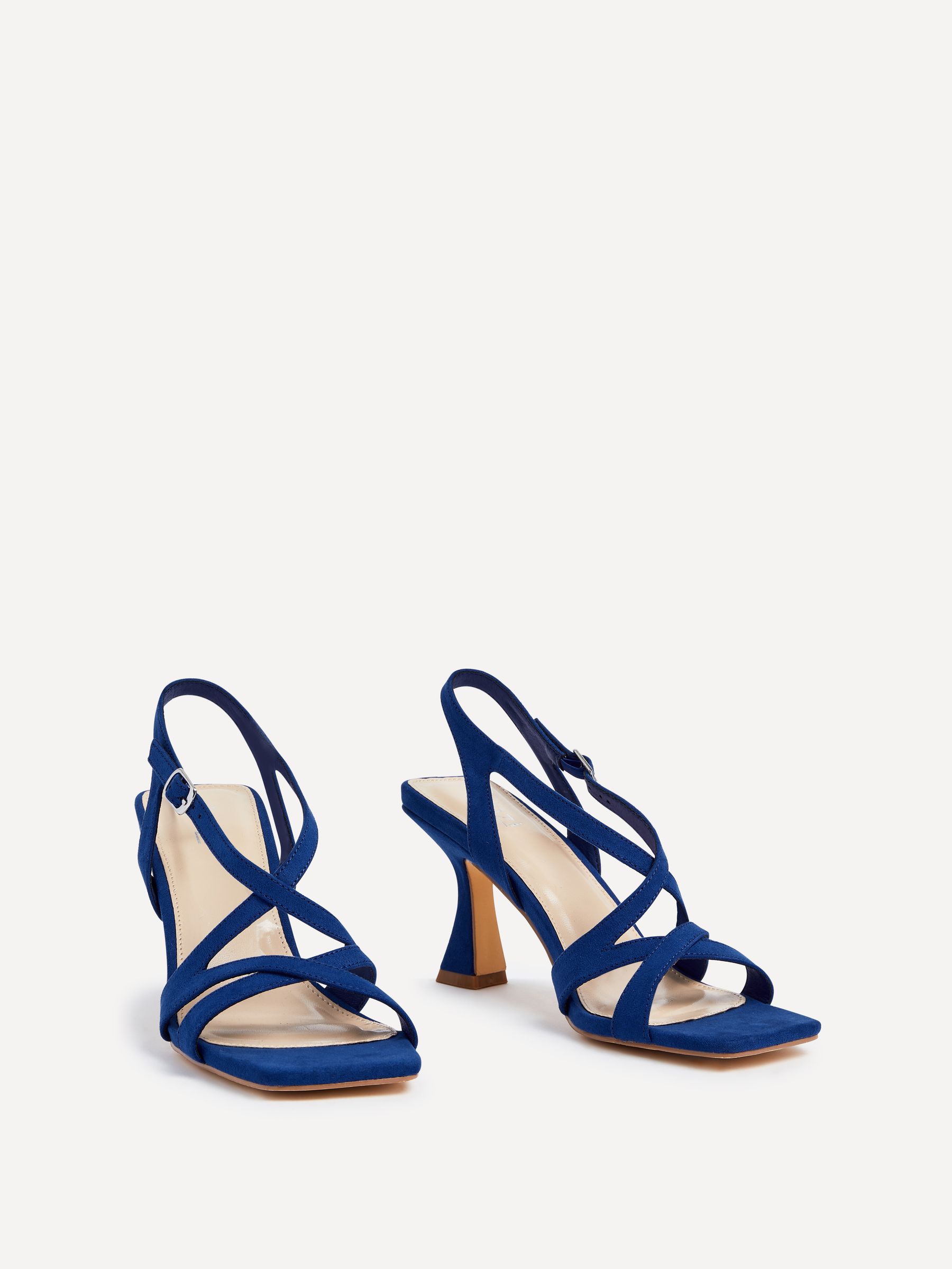 Blue strappy flats discount