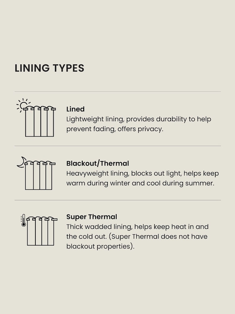 White Cotton Blackout/Thermal Pencil Pleat Curtains - Image 5 of 8