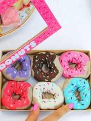 United Odd Socks Multi Stripe Donut Donuts Socks - Image 4 of 4