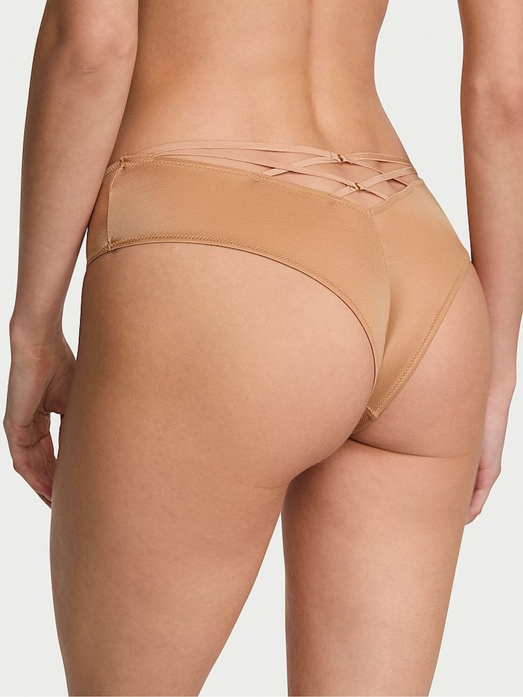 Victoria's Secret Champagne Nude Cheeky Knickers - Image 1 of 3
