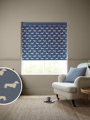 Emily Bond Indigo Peggy Made to Measure Roller Blinds - Image 1 of 6