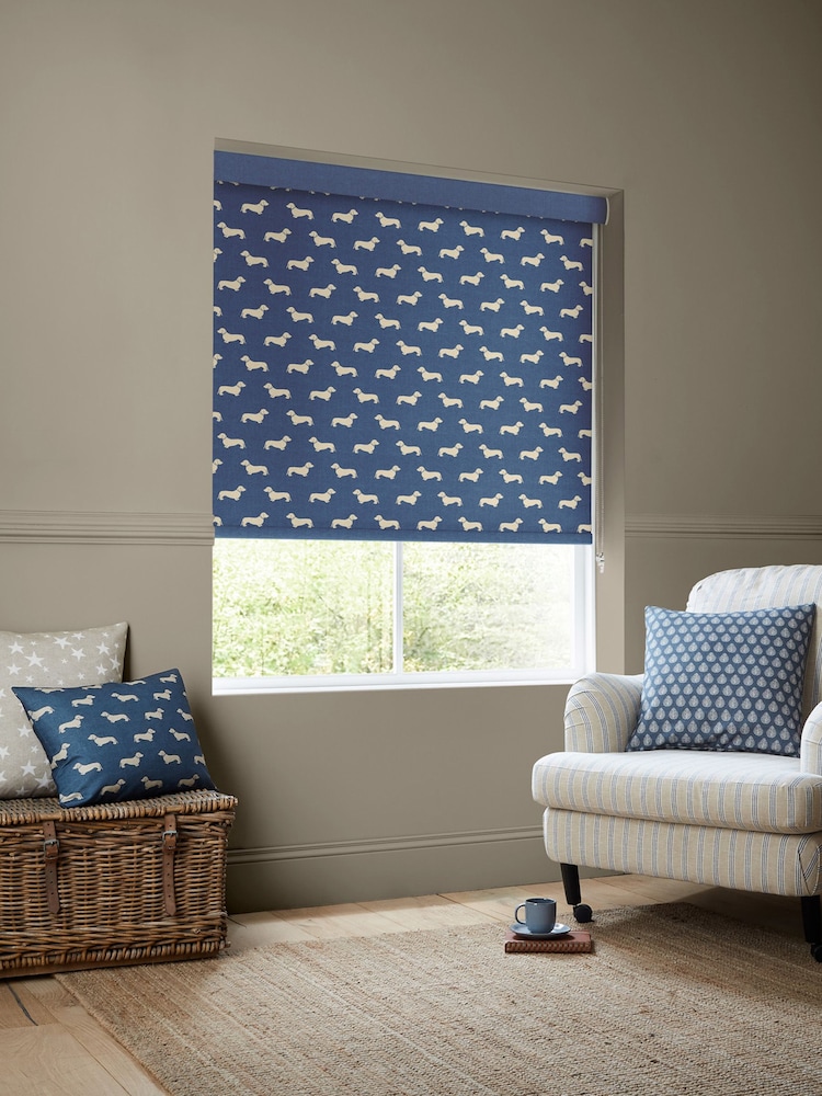 Emily Bond Indigo Peggy Made to Measure Roller Blinds - Image 2 of 6