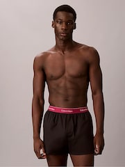 Calvin Klein Red Slim Icon Cotton Stretch Boxers 3 Pack - Image 2 of 4