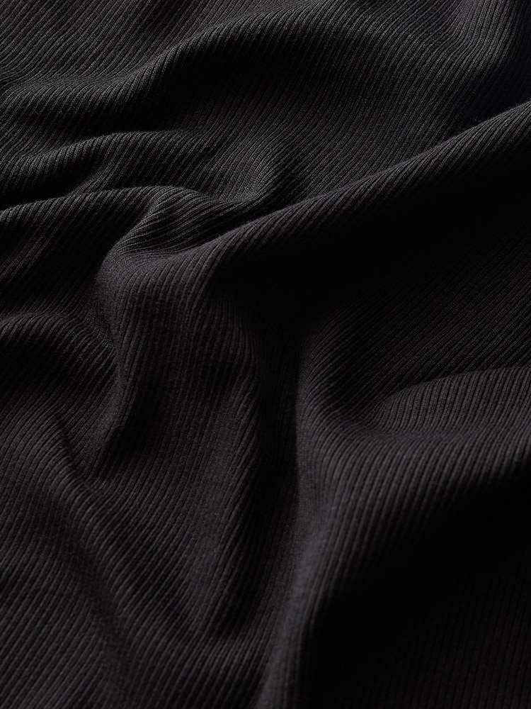 Black Long Sleeve Lettuce Edge Top - Image 5 of 5