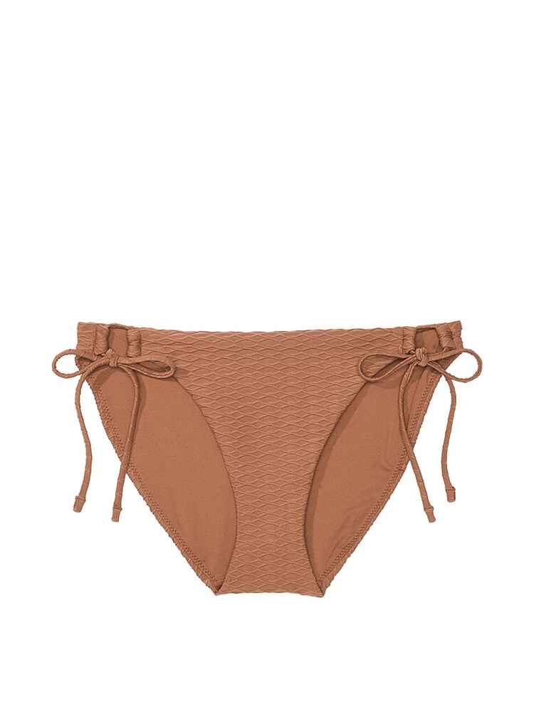Victoria's Secret Caramel Brown Fishnet Tie Side Swim Bikini Bottom - Image 3 of 3