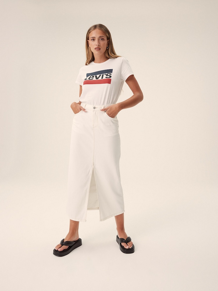 Levi's® White The Perfect Graphic 100% Cotton T-Shirt - Image 1 of 8