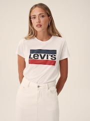 Levi's® White The Perfect Graphic 100% Cotton T-Shirt - Image 2 of 8