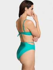 Victoria's Secret Capri Sea Blue Push Up Shine Strap Swim Bikini Top - Image 2 of 3
