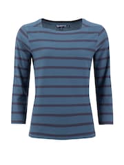 Blauschwarz - Weird Fish Saffira Jersey-Oberteil aus Baumwolle mit Streifen - Bild 6 von 7