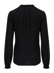 Pour Moi Black Bridget Slinky Jersey Long Sleeve Top - Image 4 of 4