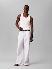 Calvin Klein Blue Cotton Poplin Pyjamas - Image 1 of 6