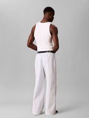 Calvin Klein Blue Cotton Poplin Pyjamas - Image 2 of 6