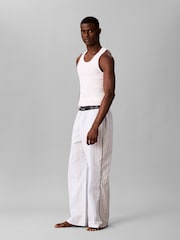 Calvin Klein Blue Cotton Poplin Pyjamas - Image 5 of 6