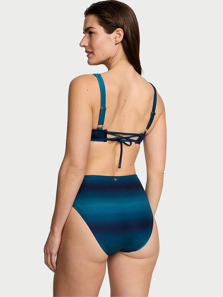 Victoria's Secret Blue Ombre High Waisted Swim Bikini Bottom - Image 2 of 3