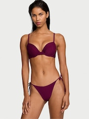Victoria's Secret Pink Rouge Fishnet Tie Side High Leg Swim Bikini Bottom - Image 1 of 3