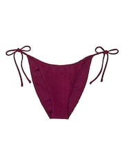 Victoria's Secret Pink Rouge Fishnet Tie Side High Leg Swim Bikini Bottom - Image 3 of 3