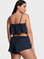 Victoria's Secret Noir Navy Blue Eyelet Cami Set - Image 2 of 3